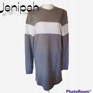 Vans Wild Bunch Women's Sweatshirt Dress Grey/White sz Med